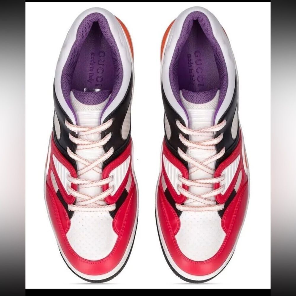 Gucci Basket Low Multicolor Demetra Men's Sneakers US 10.0 Made in Italy - Picture 10 of 10